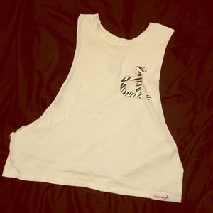 Diamond Cut Out Sides Tank Top